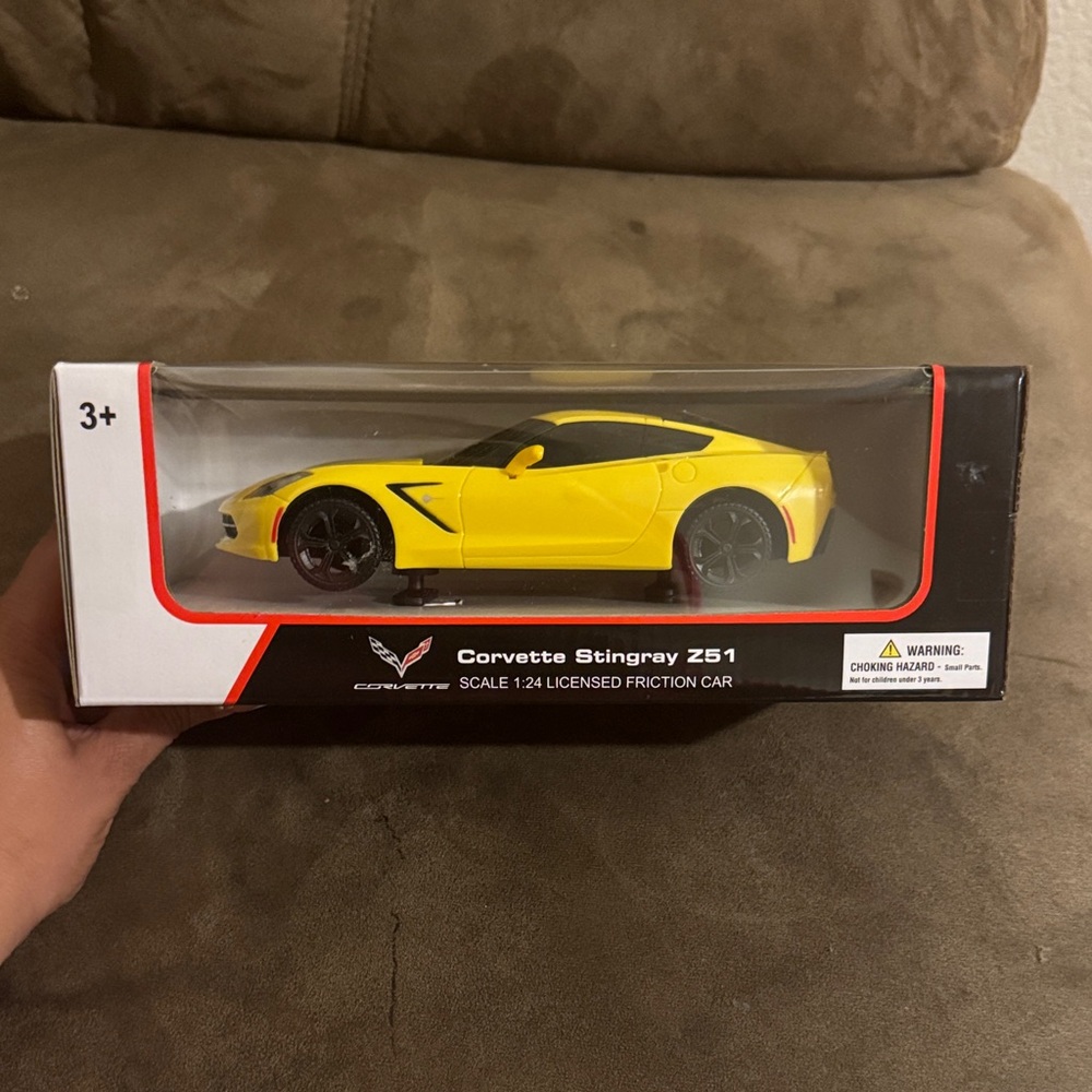 Corvette Stingray Z51 Yellow Model Car
